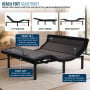 Therapedic Kinetic Advance Adjustable Queen Bed Base with Head Tilt thumbnail 5