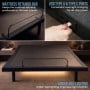 Therapedic Versa Adjustable Double Bed Base with Massage Function thumbnail 9