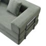 Sarantino Lume 1.9m Convertible Sofa Bed Green Corduroy Folding Foam Couch Double Floor Daybed Chaise Lounge thumbnail 19