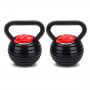 2x Powertrain Adjustable Kettlebells Weights Dumbbell 18kg thumbnail 1