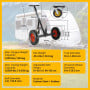 Kartrite 3-Wheel Adjustable Trailer Dolly Heavy Duty Caravan Mover 1000 lbs Tongue Capacity Durable Transport Solution thumbnail 9