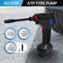 Maxim ATP Tyre Air Pump with LED Light For Cars, Motorbikes and Bicycles thumbnail 6
