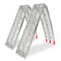 Kartrite Pair 2.3m Aluminium Folding Loading Ramps 680kg Heavy Duty for ATV Quad Bike Motorbike Farm Ute Trailer thumbnail 2