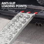 Kartrite Pair 2.3m Aluminium Folding Loading Ramps 680kg Heavy Duty for ATV Quad Bike Motorbike Farm Ute Trailer thumbnail 4