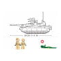 Sluban B0892 Model Kit M1A2 Abrams Main Battle Tank US Army Desert Armor Vehicle Military Building Blocks DIY Set Toy thumbnail 3