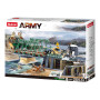 Sluban B0981 Model Kit WWII Battle of Budapest Winter Counter Attack Military Bridge Checkpoint Diorama Army DIY Set Toy thumbnail 2