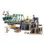 Sluban B0981 Model Kit WWII Battle of Budapest Winter Counter Attack Military Bridge Checkpoint Diorama Army DIY Set Toy thumbnail 1