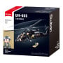 Sluban B1012 Model Kit UH60 Black Hawk Medical Rescue Helicopter US Army MEDEVAC Air Force Military Building Blocks DIY thumbnail 2