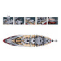 Sluban B1102 Model Kit WWII Bismarck Battleship Large Scale Warship Navy Vessel Boat Military Blocks DIY Construction thumbnail 4
