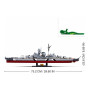 Sluban B1102 Model Kit WWII Bismarck Battleship Large Scale Warship Navy Vessel Boat Military Blocks DIY Construction thumbnail 5