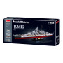 Sluban B1102 Model Kit WWII Bismarck Battleship Large Scale Warship Navy Vessel Boat Military Blocks DIY Construction thumbnail 3