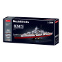 Sluban B1102 Model Kit WWII Bismarck Battleship Large Scale Warship Navy Vessel Boat Military Blocks DIY Construction thumbnail 2