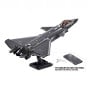 Sluban B1187 Model Kit 1:44 J20 Mighty Dragon Chinese Stealth Fighter Jet Plane Modern PLAAF Building Block DIY Set Toy thumbnail 3