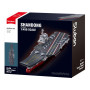 Sluban B1189 Model Kit 1:450 Aircraft Carrier Shandong Type 002 PLAN Warship Navy Vessel Boat Blocks DIY Set Toy thumbnail 2
