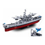 Sluban B1291 Model Kit 1:350 USS Missouri BB63 Mighty Mo Battleship Warship WWII Navy Vessel Boat Blocks DIY Set Toy thumbnail 5