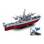 Sluban B1291 Model Kit 1:350 USS Missouri BB63 Mighty Mo Battleship Warship WWII Navy Vessel Boat Blocks DIY Set Toy thumbnail 5