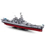 Sluban B1291 Model Kit 1:350 USS Missouri BB63 Mighty Mo Battleship Warship WWII Navy Vessel Boat Blocks DIY Set Toy thumbnail 1
