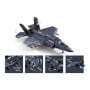 Sluban B1361 Model Kit 1:44 F35 Lightning Stealth Fighter Jet Plane Modern USAF Air Force Building Blocks DIY Set Toy thumbnail 3