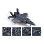Sluban B1361 Model Kit 1:44 F35 Lightning Stealth Fighter Jet Plane Modern USAF Air Force Building Blocks DIY Set Toy thumbnail 3