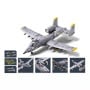 Sluban B1362 Model Kit 1:44 A10 Warthog Thunderbolt Attack Jet Fighter Plane USAF Military Building Blocks DIY Set Toy thumbnail 4