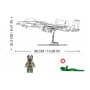 Sluban B1362 Model Kit 1:44 A10 Warthog Thunderbolt Attack Jet Fighter Plane USAF Military Building Blocks DIY Set Toy thumbnail 5