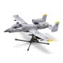 Sluban B1362 Model Kit 1:44 A10 Warthog Thunderbolt Attack Jet Fighter Plane USAF Military Building Blocks DIY Set Toy thumbnail 3