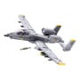 Sluban B1362 Model Kit 1:44 A10 Warthog Thunderbolt Attack Jet Fighter Plane USAF Military Building Blocks DIY Set Toy thumbnail 1