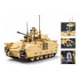 Sluban B1363 Model Kit 1:35 M3A3 Bradley Armored Infantry Vehicle IFV AFV Modern US Army Building Blocks DIY Set Toy thumbnail 3