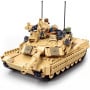 Sluban B1365 Model Kit 1:35 M1A2 Abrams TUSK II Battle Tank MBT Modern US Army Military Building Blocks DIY Set Toy thumbnail 1