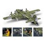 Sluban B1367 Model Kit 1:44 B17 Flying Fortress Heavy Bomber WWII USAAF Army Air Force Building Blocks DIY Set Toy thumbnail 3