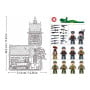 Sluban B1532 Model Kit 44cm Battle Of Sainte Mere Eglise D-Day WWII Paratrooper Army Building Blocks DIY Set Toy thumbnail 4