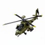 Sluban B1536 Model Kit 1:44 AH-64D Apache Attack Helicopter Chopper Gunship Army Military Air Force Blocks DIY Set Toy thumbnail 1