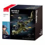 Sluban B1536 Model Kit 1:44 AH-64D Apache Attack Helicopter Chopper Gunship Army Military Air Force Blocks DIY Set Toy thumbnail 2