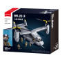 Model Kit 1:44 MV-22 Osprey Tiltrotor Helicopter Plane Military Air Force Building Blocks DIY Set Toy Sluban B1537 thumbnail 2
