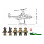 Model Kit 1:44 MV-22 Osprey Tiltrotor Helicopter Plane Military Air Force Building Blocks DIY Set Toy Sluban B1537 thumbnail 5