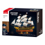 Sluban B1552 Model Kit 1:200 HMS Victory Sailing Battleship Warship Navy Vessel Boat Military DIY Construction Set Toy thumbnail 2