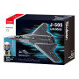 Sluban B1587 Model Kit 1:44 J50 Stealth Fighter Jet Plane - Military Air Force Building Blocks DIY Set Toy thumbnail 2