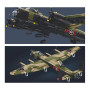 Model Kit 1:44 Lancaster Bomber G For George Plane WWII RAAF Air Force Military Building Blocks DIY Set Toy Sluban B1609 thumbnail 3