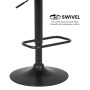 Sarantino Bentwood Walnut Barstool Leather Seat and Metal Base thumbnail 6
