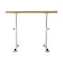 Powertrain 150cm Freestanding Ballet Barre Portable Adjustable Height Dance Bar Pine Wood Pole Home Studio thumbnail 9