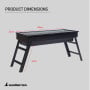 Wallaroo Portable Charcoal BBQ Grill Steel Outdoor Camping Barbecue with Foldable Legs Air Vents Picnic Fishing thumbnail 10