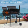 Wallaroo 2-in-1 Outdoor Barbecue Grill & Offset Smoker thumbnail 8