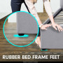 King Size Fabric Gas Lift Storage Bed Frame w/ Headboard Light Grey thumbnail 9