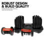 Powertrain 48KG Adjustable Dumbbell Set - Red with Height-Variable Bench thumbnail 12