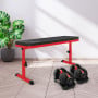 Powertrain 48KG Adjustable Dumbbell Set - Red with Height-Variable Bench thumbnail 15