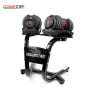 Powertrain 48KG Adjustable Dumbbell Set (Red) & Stand with Flat Incline Decline Bench thumbnail 6