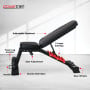 Powertrain 48KG Adjustable Dumbbell Set (Red) & Stand with Flat Incline Decline Bench thumbnail 9