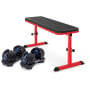 Powertrain 48KG Adjustable Dumbbell Set - Blue with Height-Variable Bench thumbnail 1