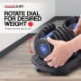 Powertrain 48KG Adjustable Dumbbell Set - Blue with Height-Variable Bench thumbnail 7