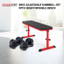 Powertrain 48KG Adjustable Dumbbell Set - Blue with Height-Variable Bench thumbnail 2